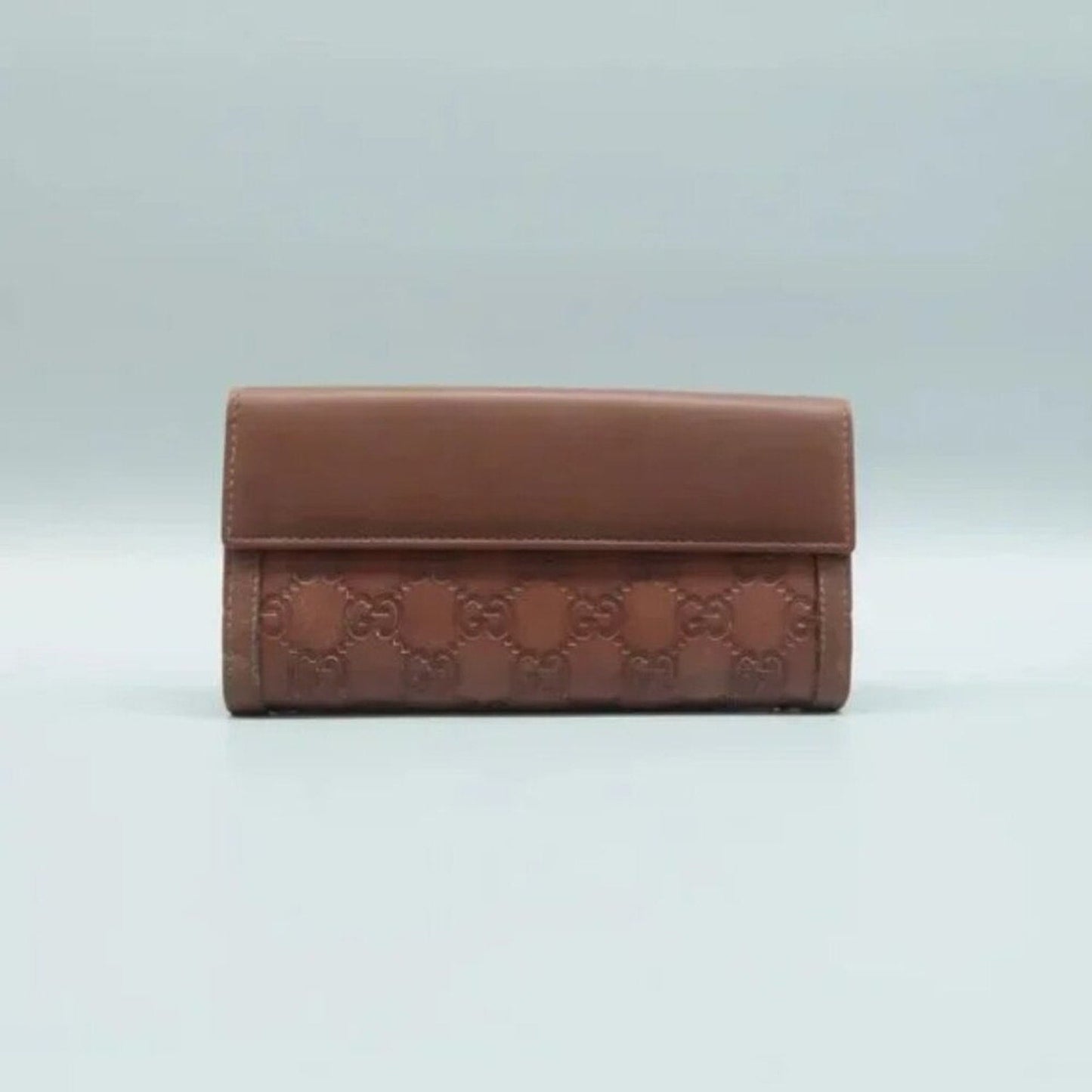 GUCCI Brown GG Leather Wallet