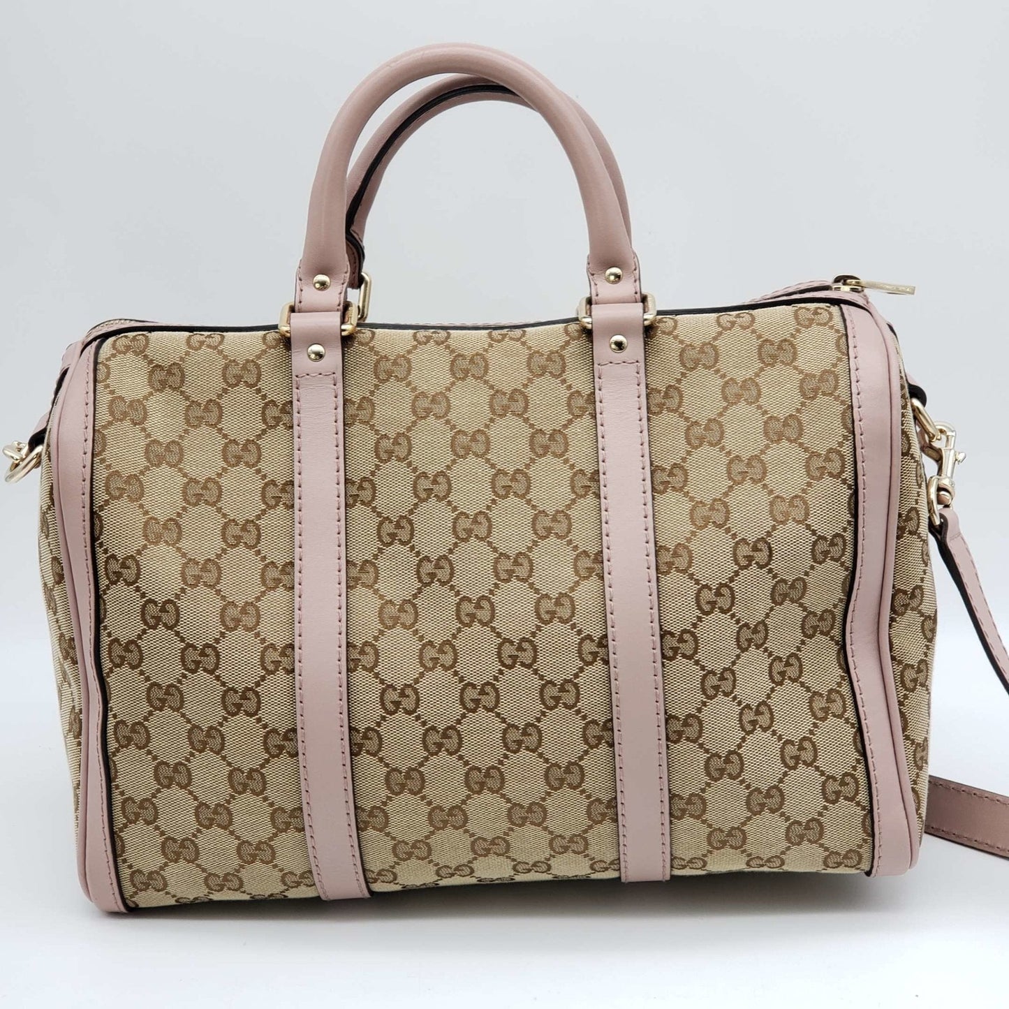 Gucci Canvas Vintage Medium Boston Shoulder, Crossbody & Hand Bag