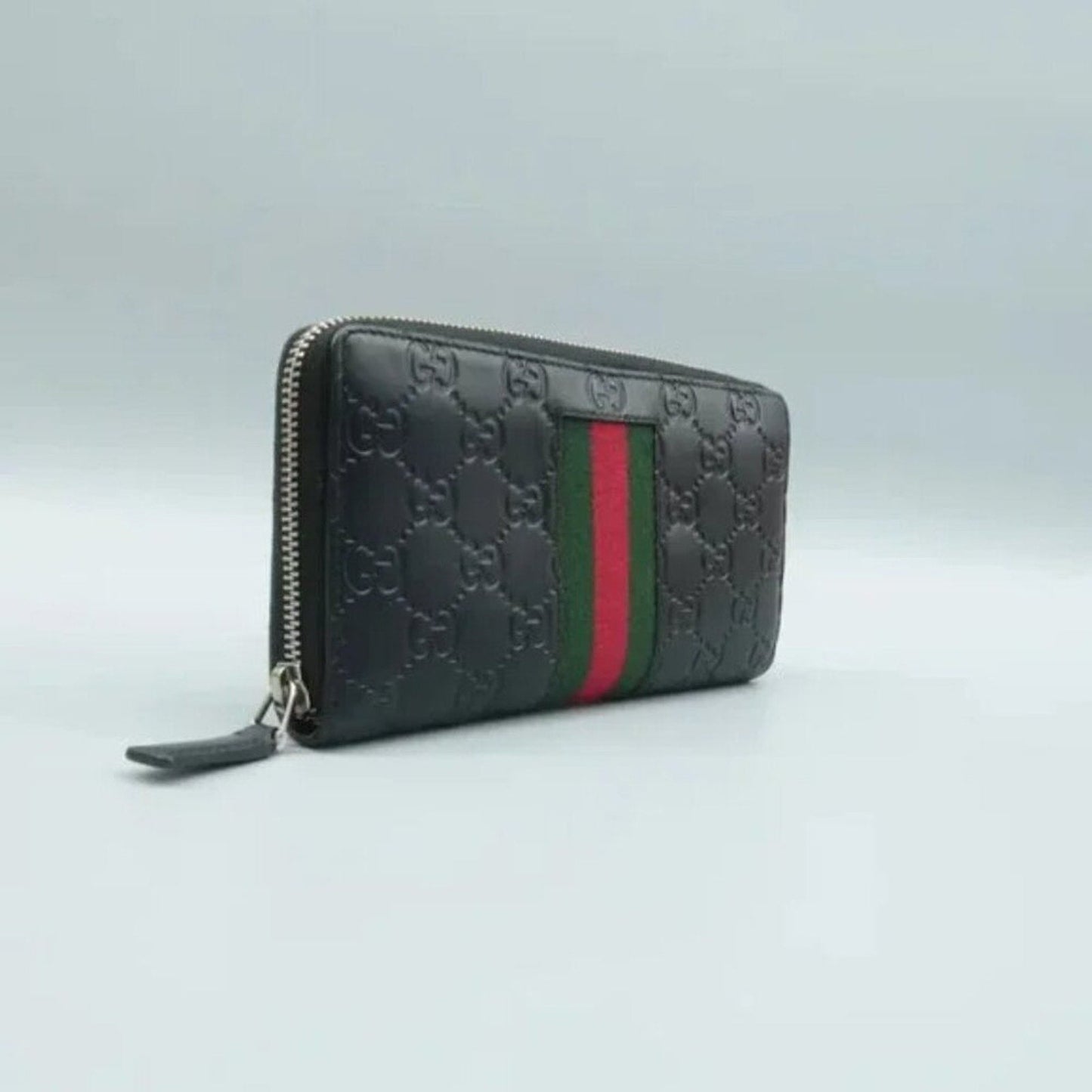 GUCCI Guccissima Black Leather Wallet