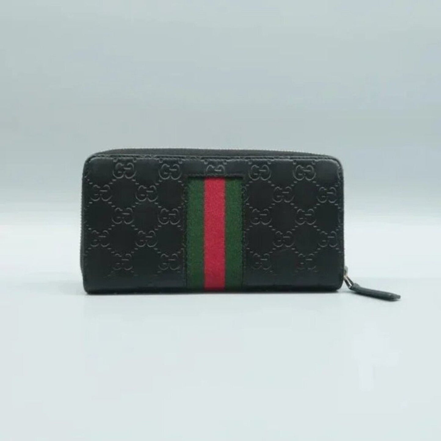 GUCCI Guccissima Black Leather Wallet