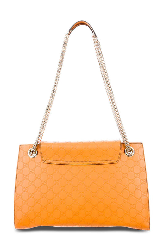 Guccissima Large Emily Chain Shoulder Bag Amber