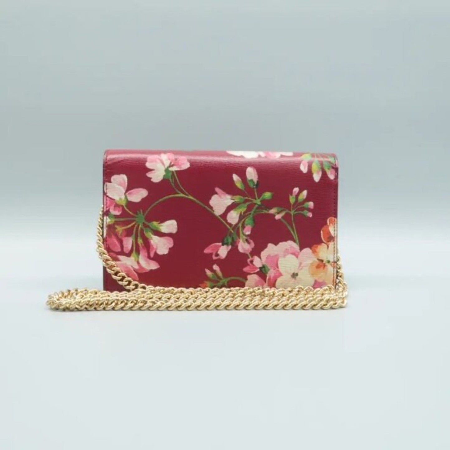 GUCCI Interlocking Red Leather Shoulder Bag