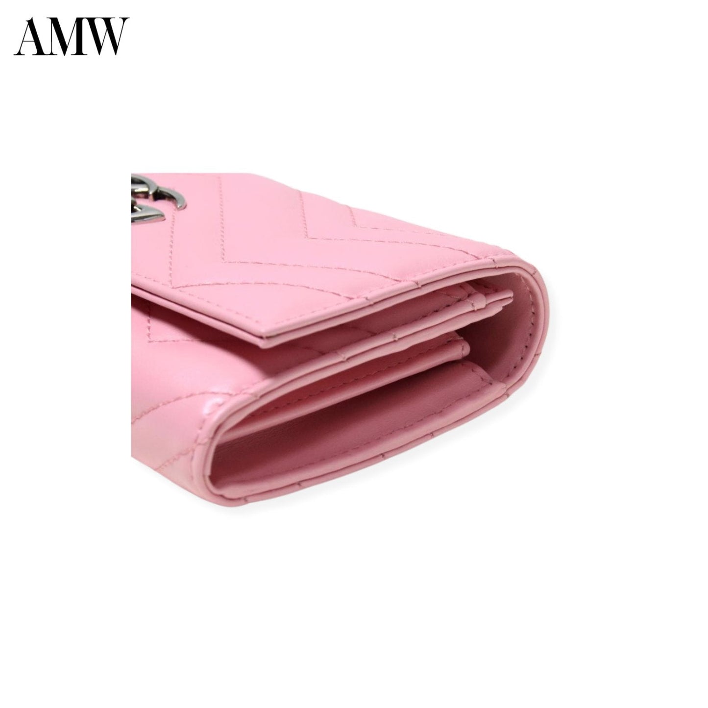 GUCCI Leather Bifold Wallet GG Marmont