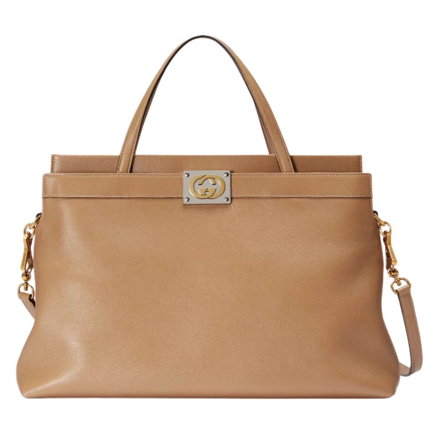 GUCCI Leather Medium Top Handle