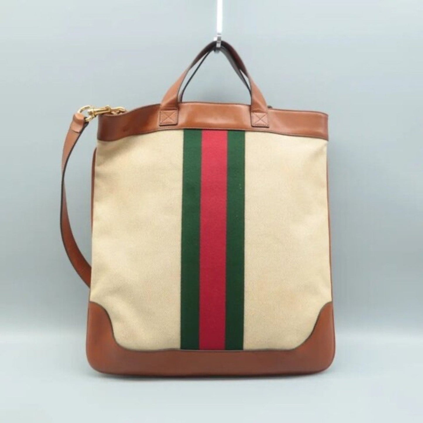 GUCCI Ophidia Beige Cloth Satchel