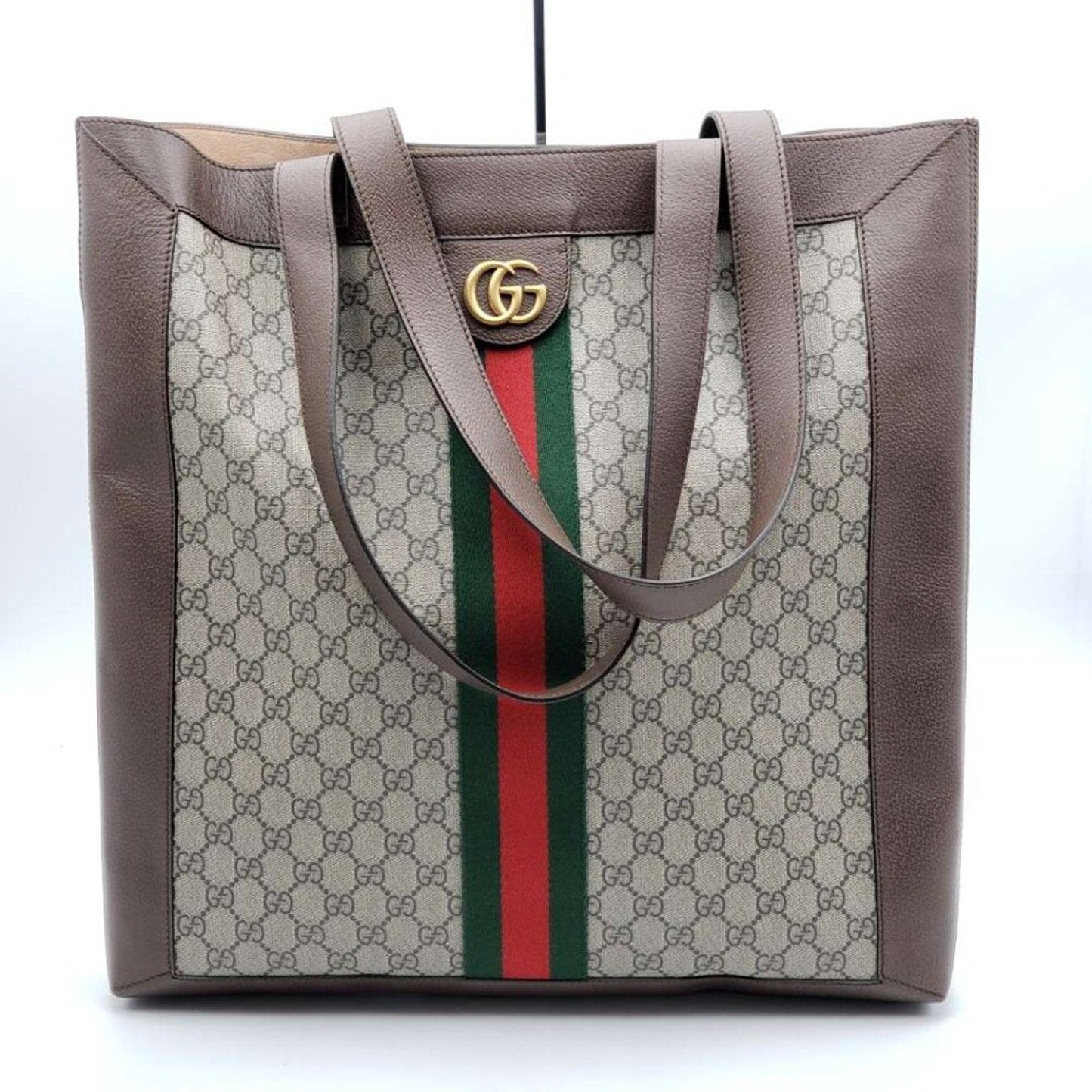 GUCCI Ophidia Brown w/Pouch Canvas Shoulder Bag