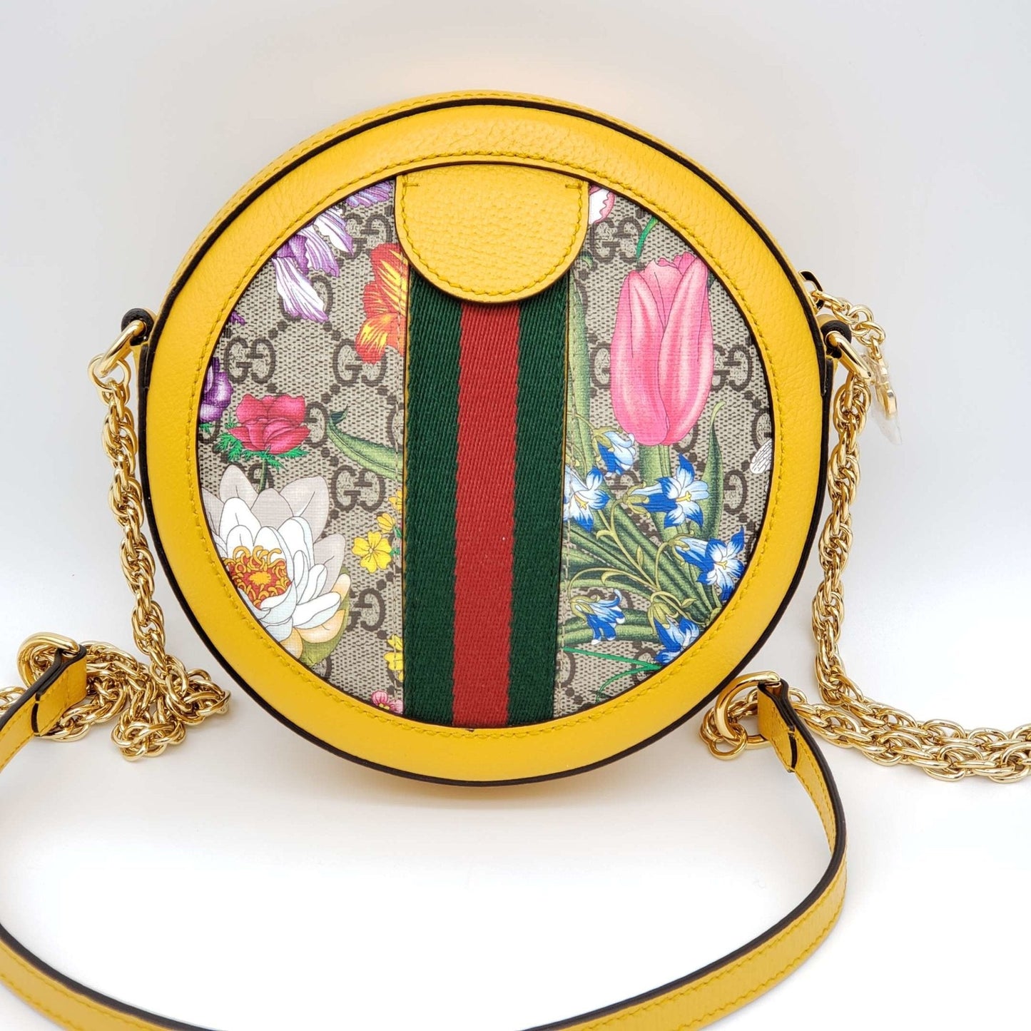 Gucci Ophidia Flora Round Shoulder Bag