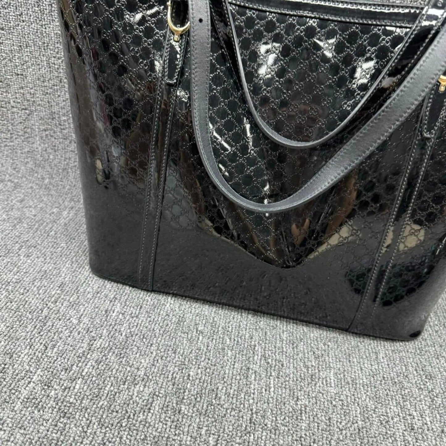 Gucci Patent Leather Tote Bag