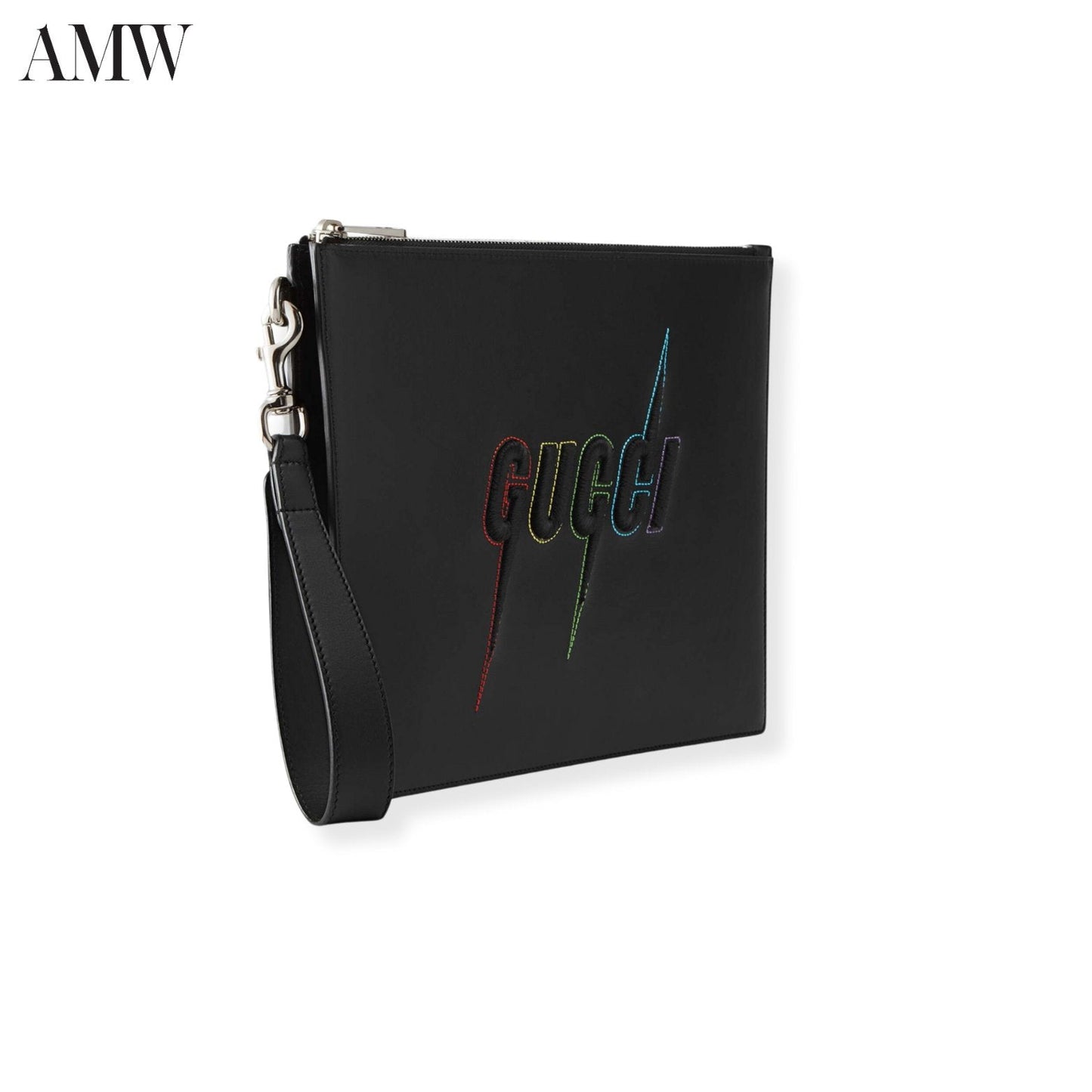 GUCCI Pouch with Gucci Blade Embroidery