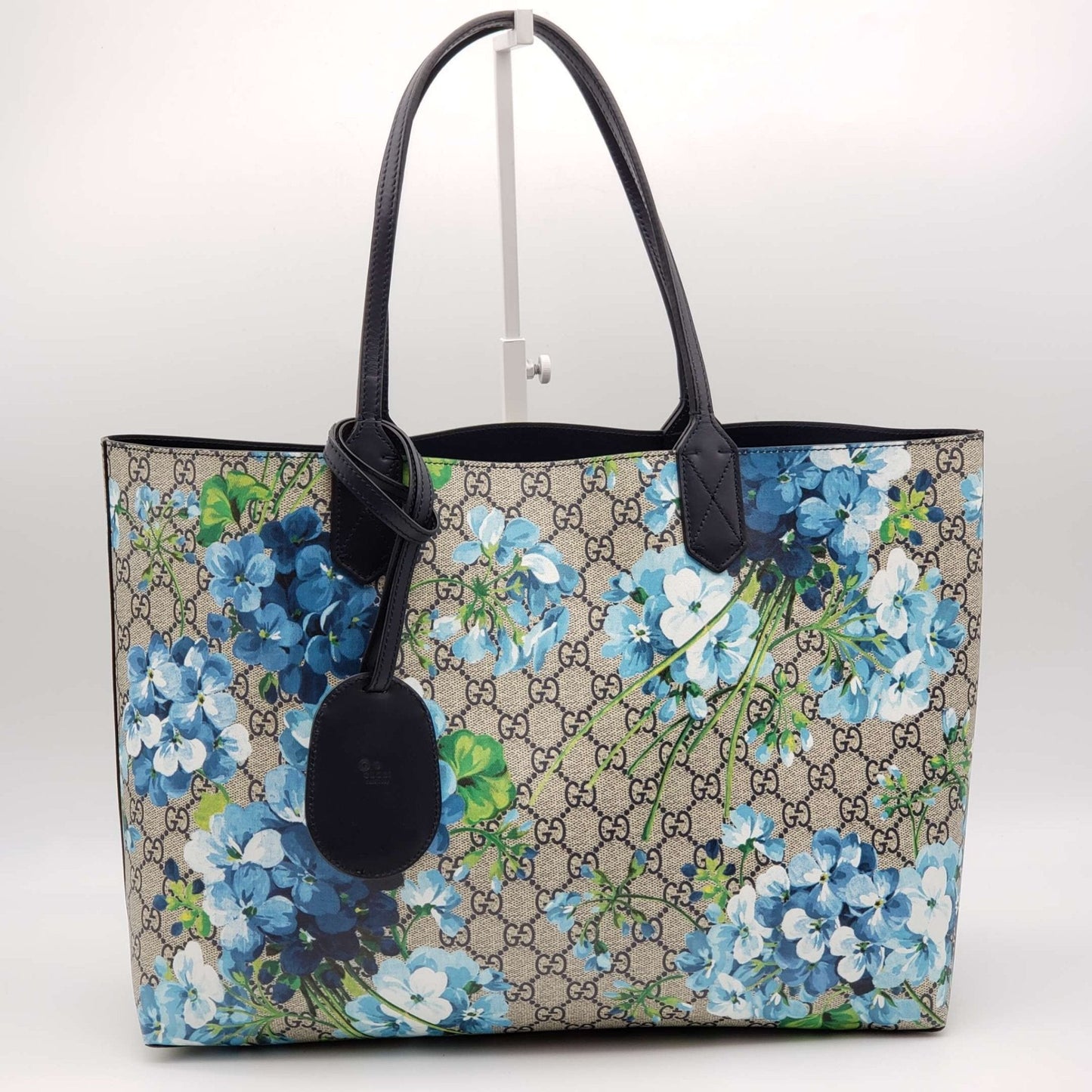 Gucci Reversible Bloom Medium Tote Blue Shoulder Bag