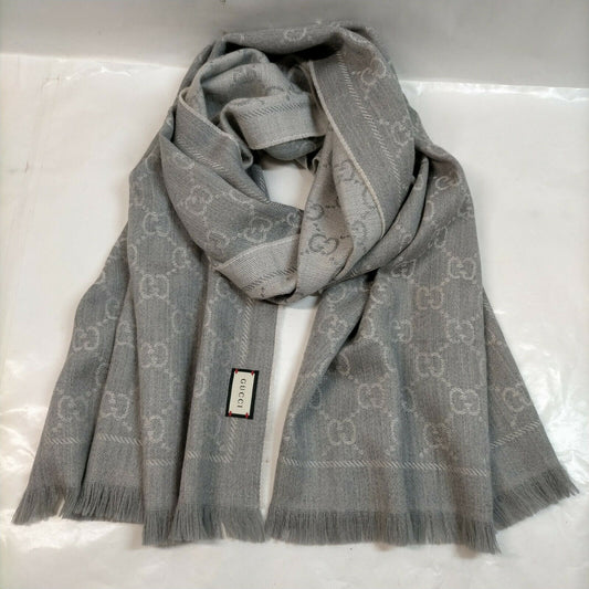 Gucci Scarf Grays Wool