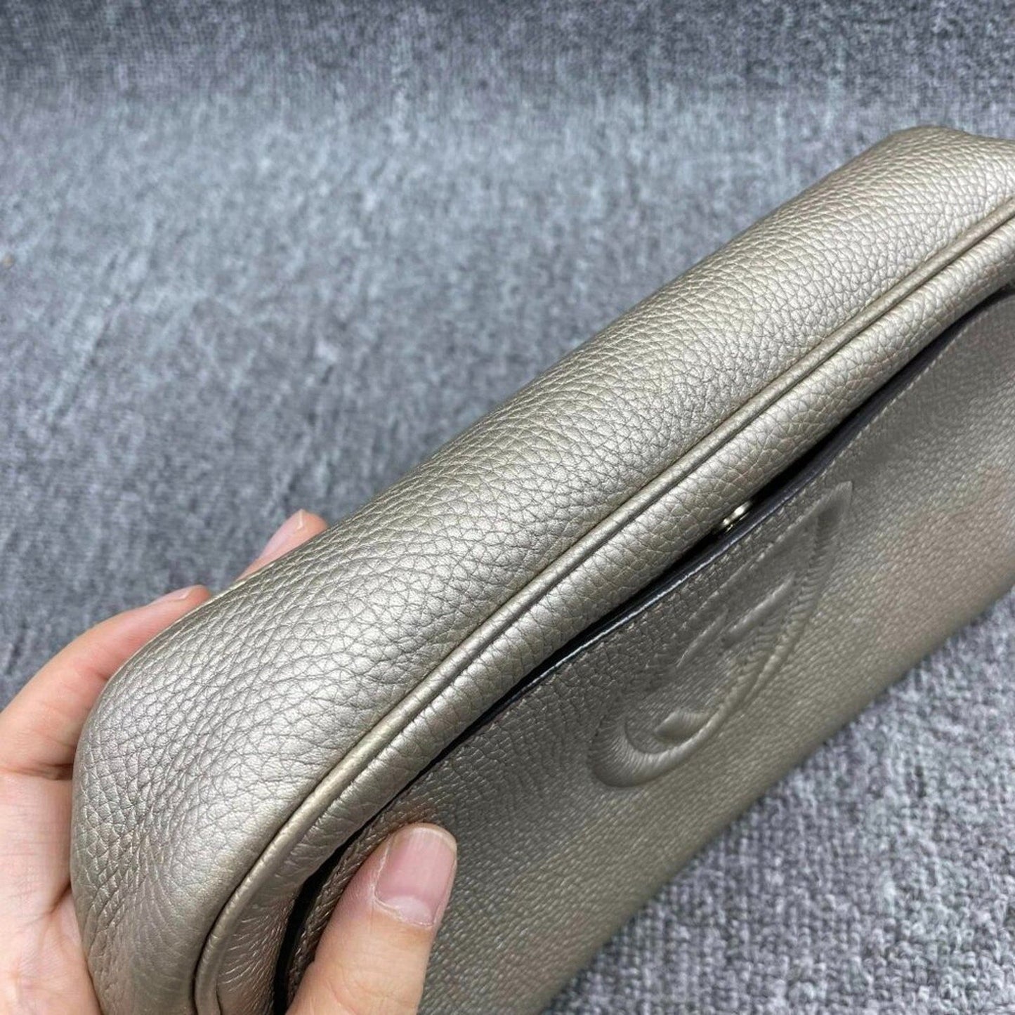 Gucci Soho Gold Metallic Shoulder Bag