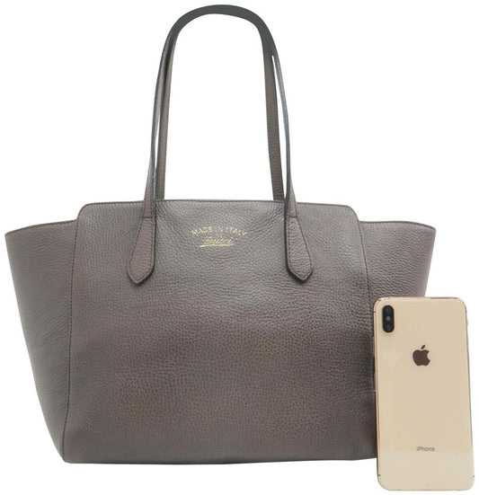 G*G Swing Small Taupe Calfskin Tote