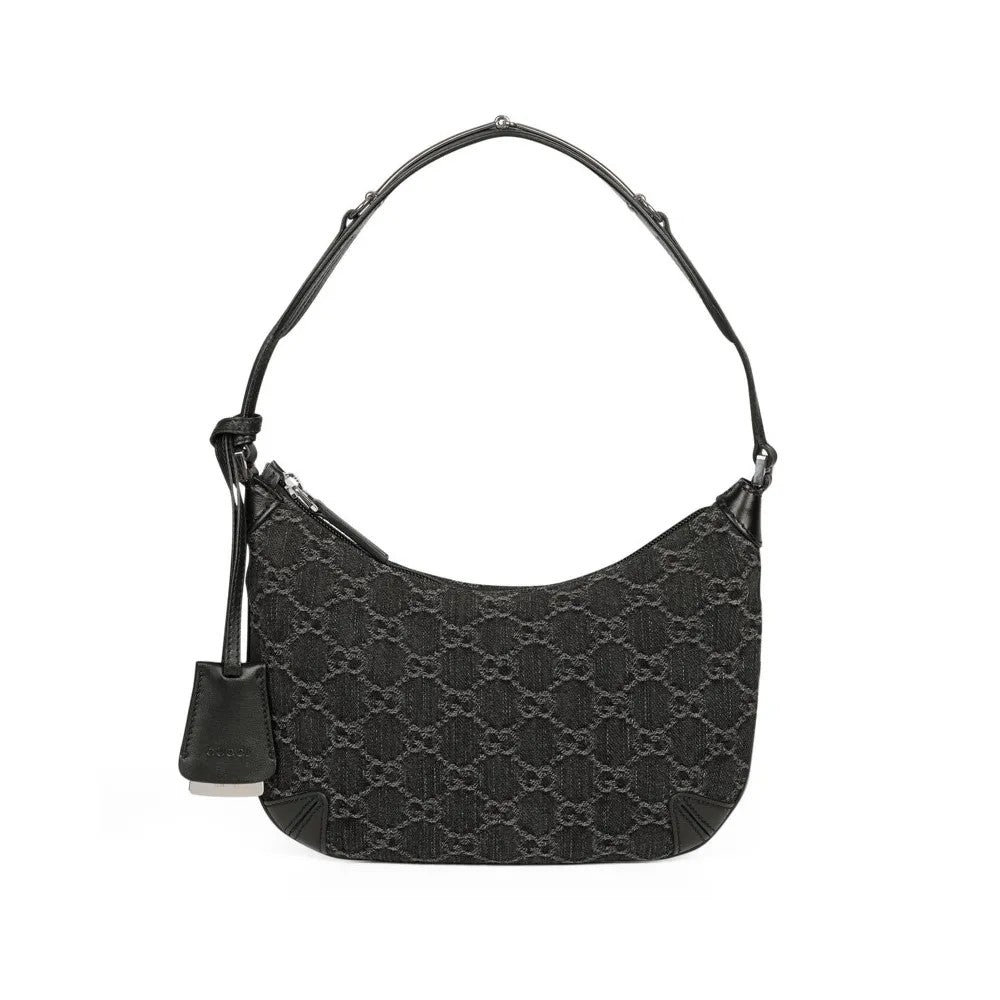 Gucci Horsebit Slim Shoulder Bag Black