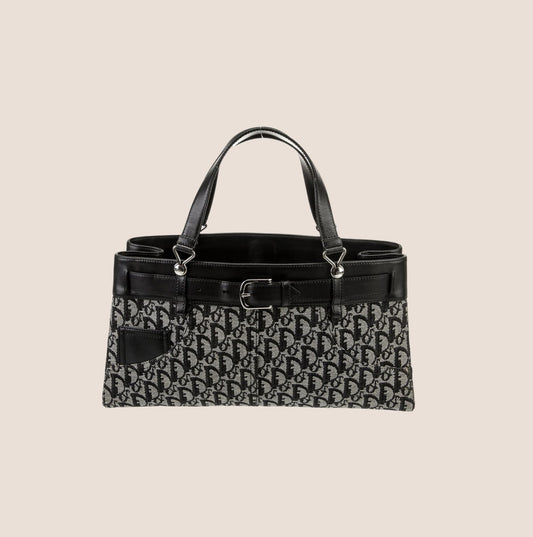 CHRISTIAN DIOR NAVY TROTTER BELTED JEANS EVERYDAY BAG