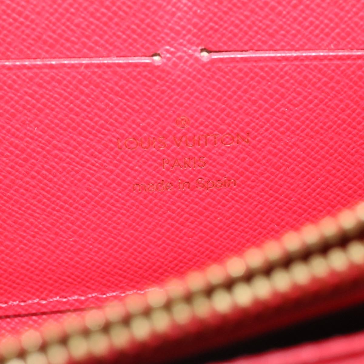 LOUIS VUITTON Panam Line Zippy Wallet Red Long Wallet M58043 LV Auth hk016