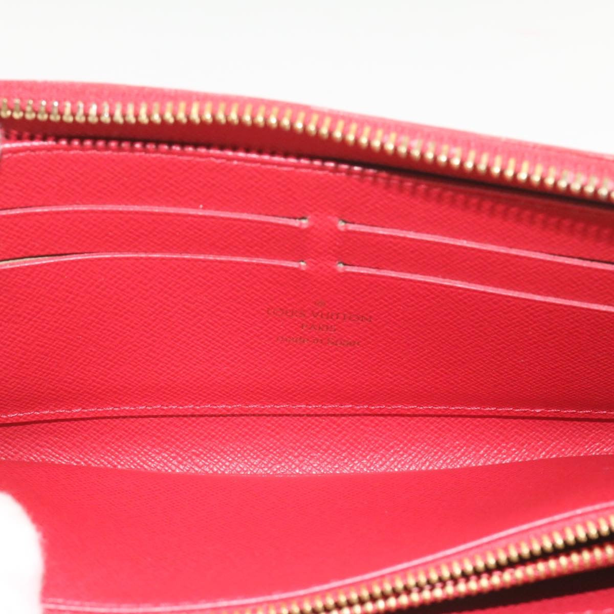 LOUIS VUITTON Panam Line Zippy Wallet Red Long Wallet M58043 LV Auth hk016