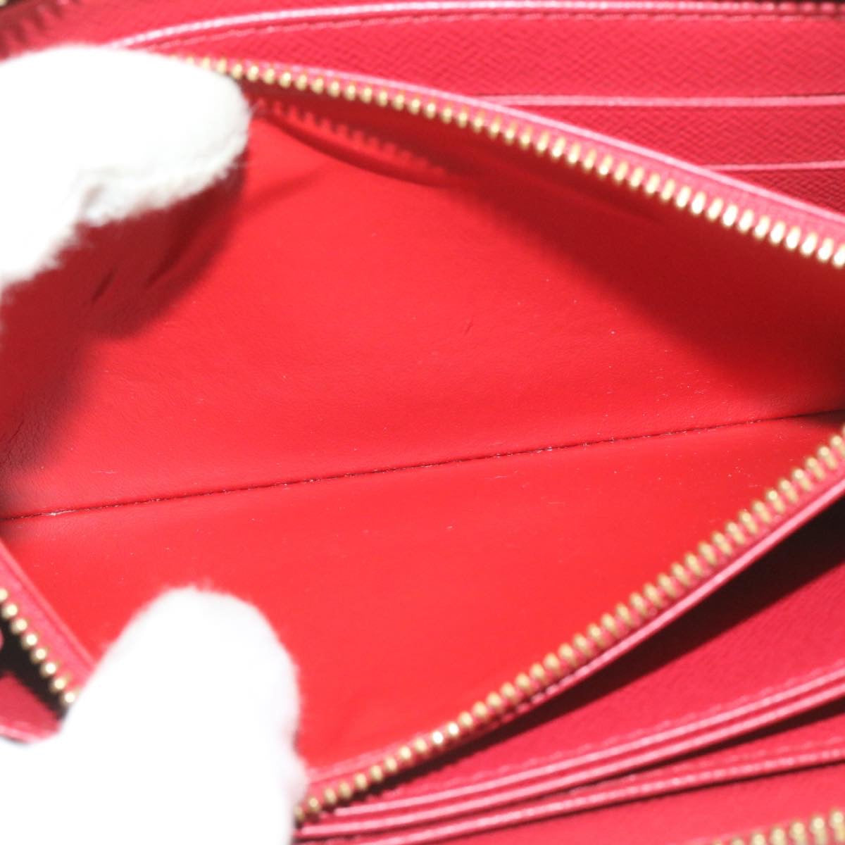 LOUIS VUITTON Panam Line Zippy Wallet Red Long Wallet M58043 LV Auth hk016
