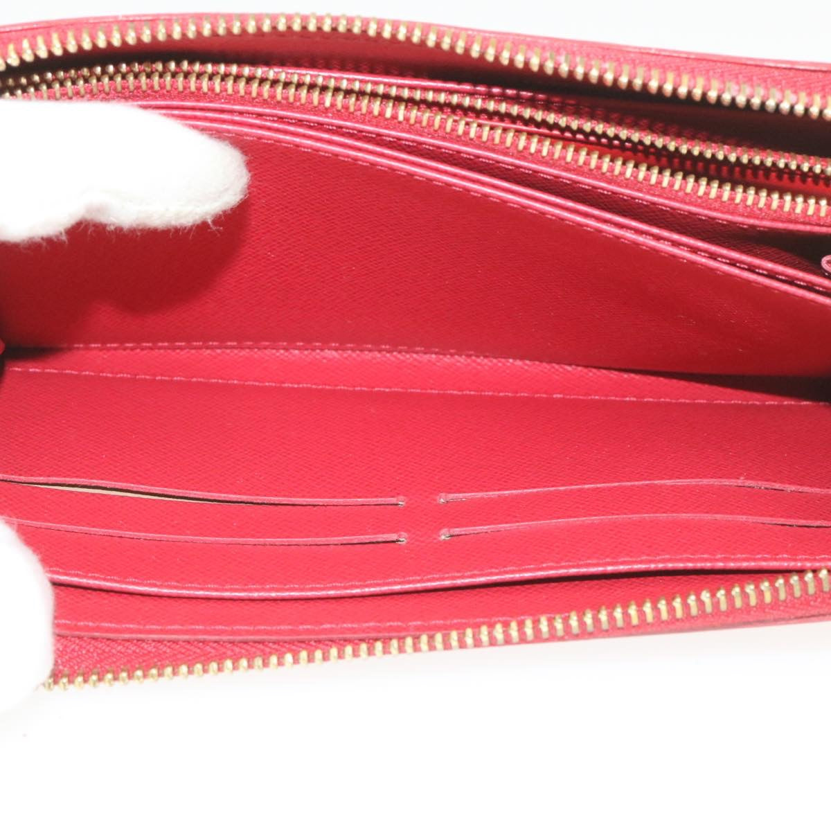 LOUIS VUITTON Panam Line Zippy Wallet Red Long Wallet M58043 LV Auth hk016