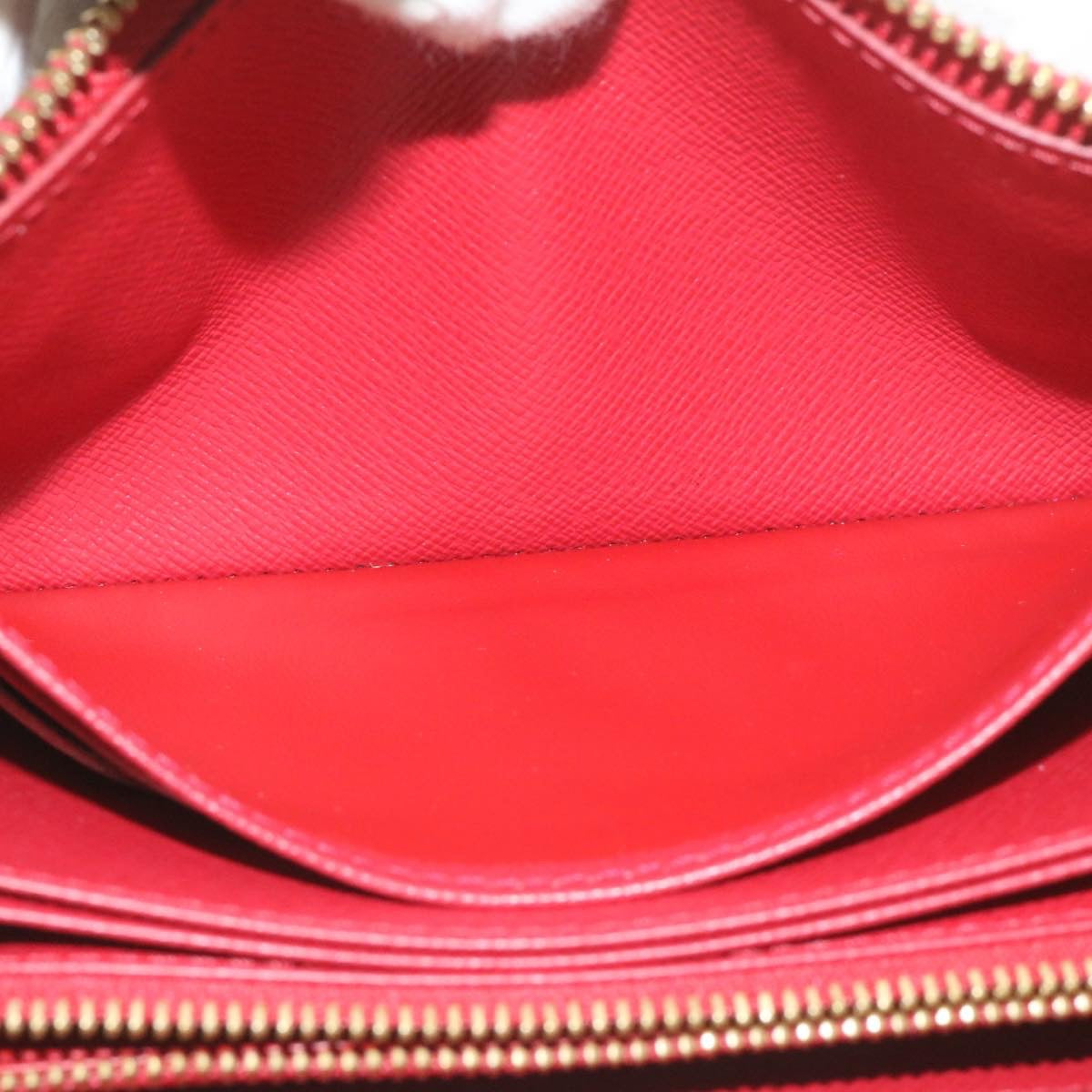 LOUIS VUITTON Panam Line Zippy Wallet Red Long Wallet M58043 LV Auth hk016