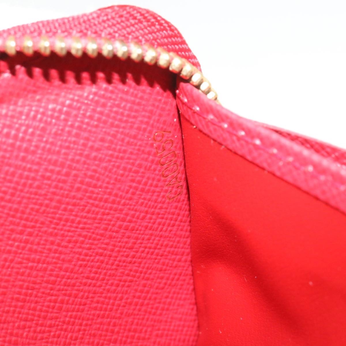 LOUIS VUITTON Panam Line Zippy Wallet Red Long Wallet M58043 LV Auth hk016
