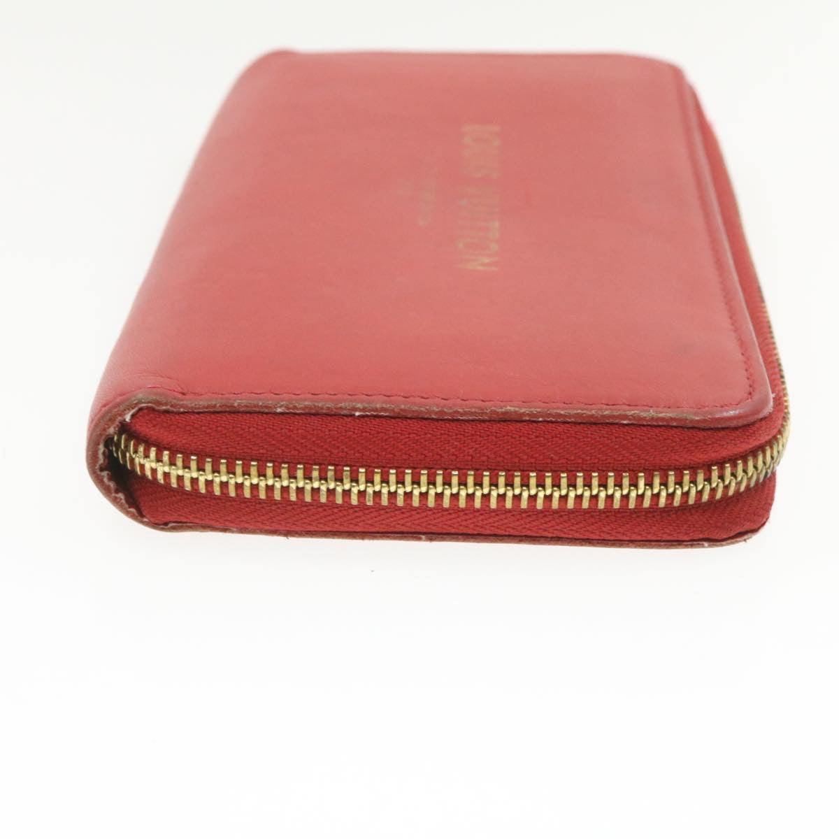 LOUIS VUITTON Panam Line Zippy Wallet Red Long Wallet M58043 LV Auth hk016
