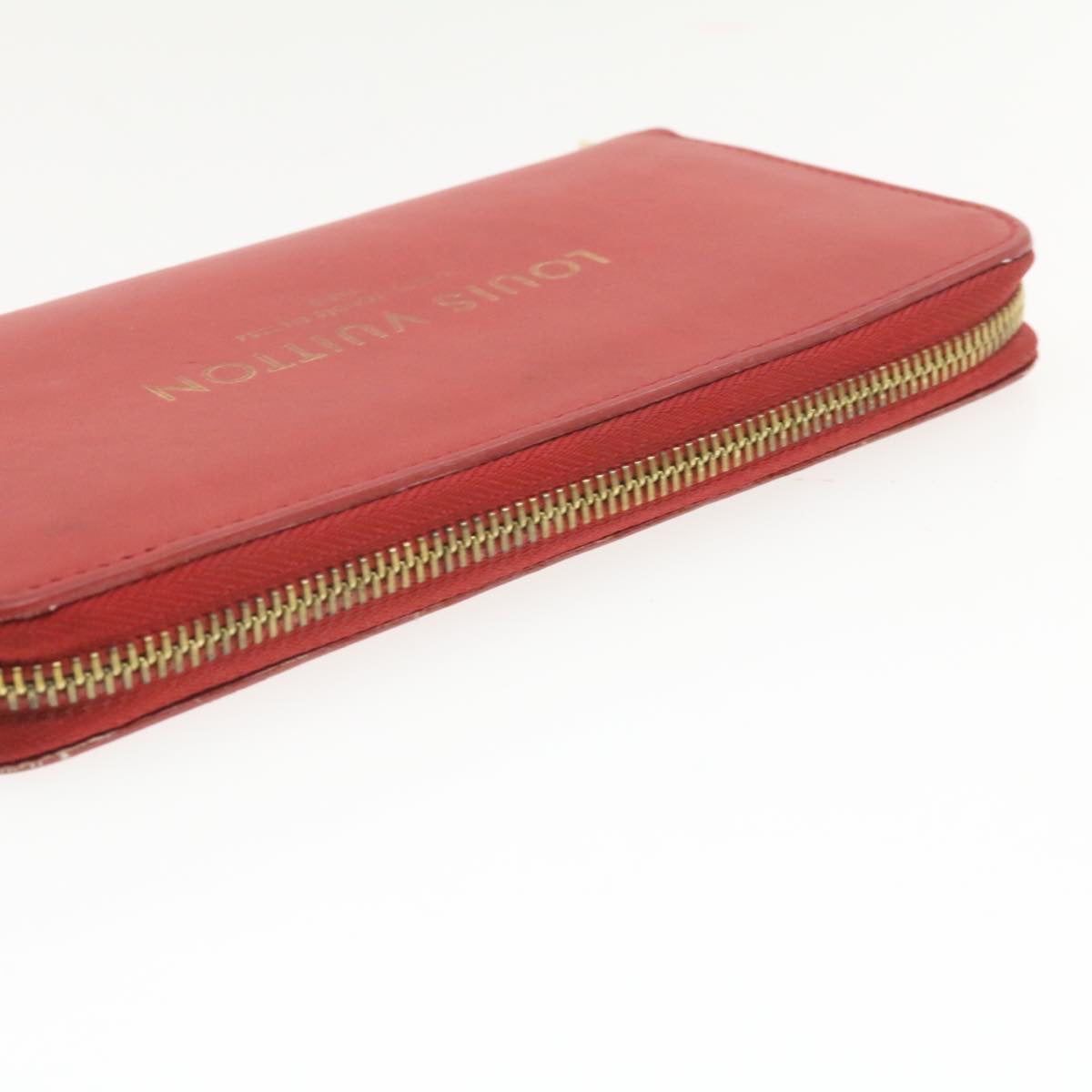 LOUIS VUITTON Panam Line Zippy Wallet Red Long Wallet M58043 LV Auth hk016