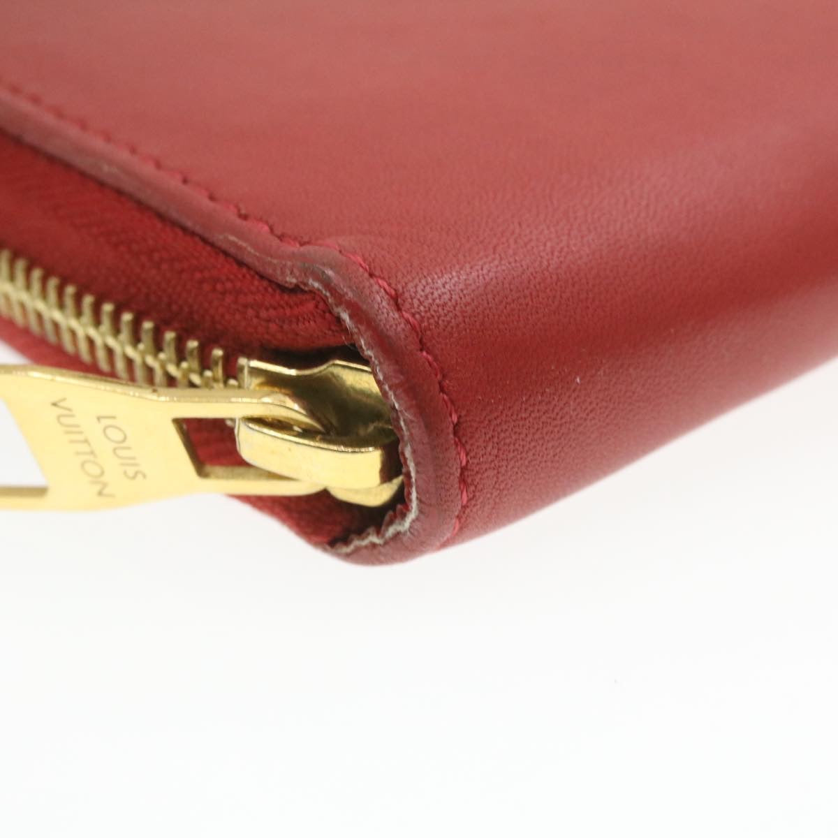 LOUIS VUITTON Panam Line Zippy Wallet Red Long Wallet M58043 LV Auth hk016