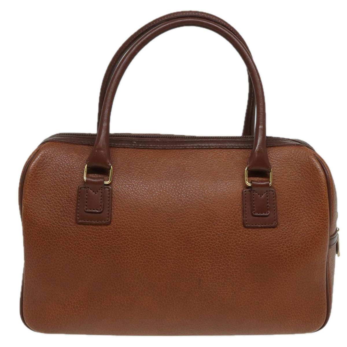 BurberrySs Hand Bag Leather Brown Auth hk1457