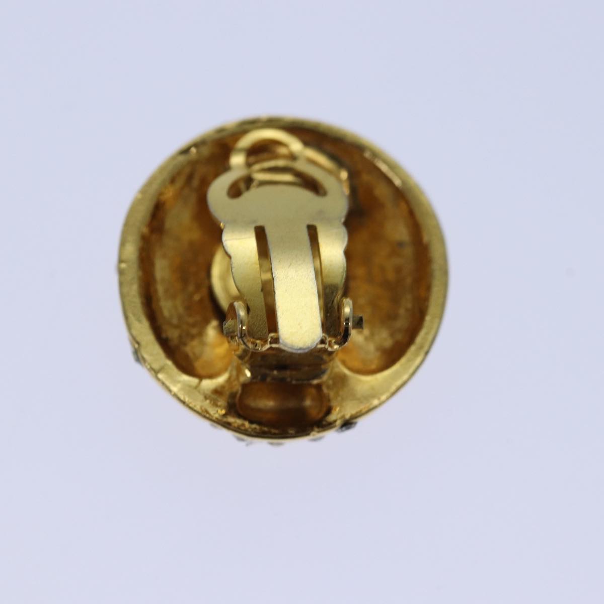 Top Quality Chanel Earring metal Gold CC Auth hk1467