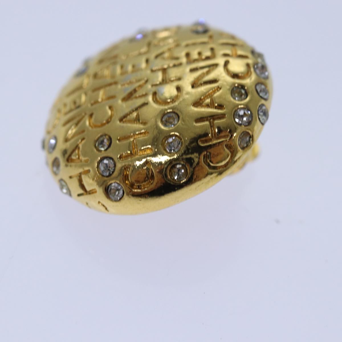 Top Quality Chanel Earring metal Gold CC Auth hk1467