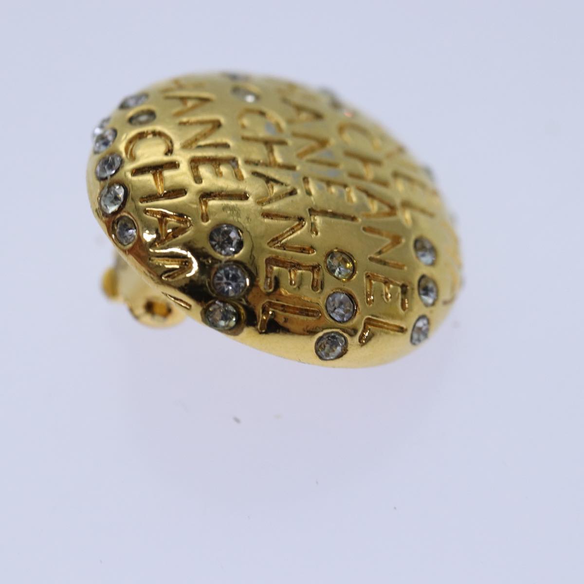 Top Quality Chanel Earring metal Gold CC Auth hk1467