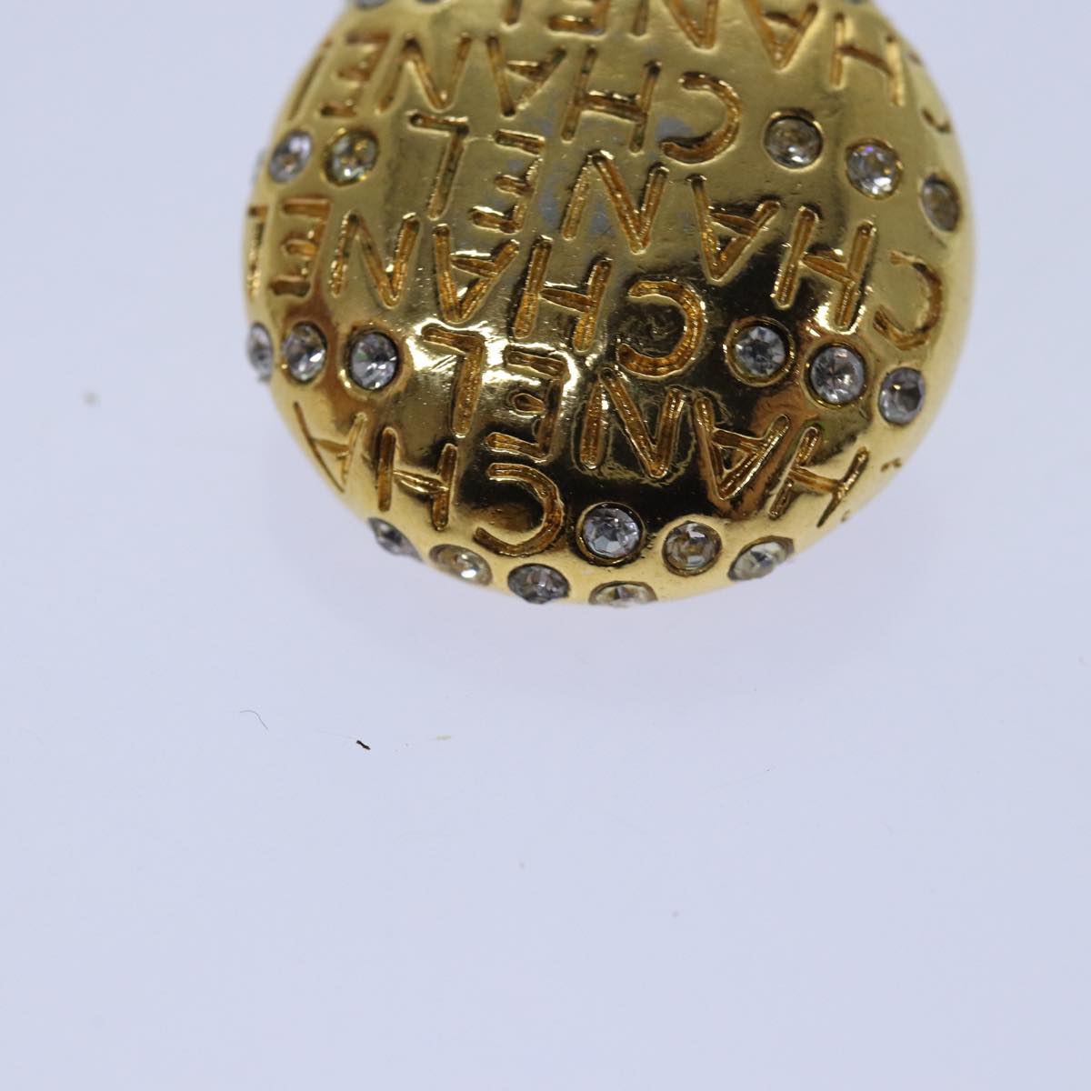 Top Quality Chanel Earring metal Gold CC Auth hk1467