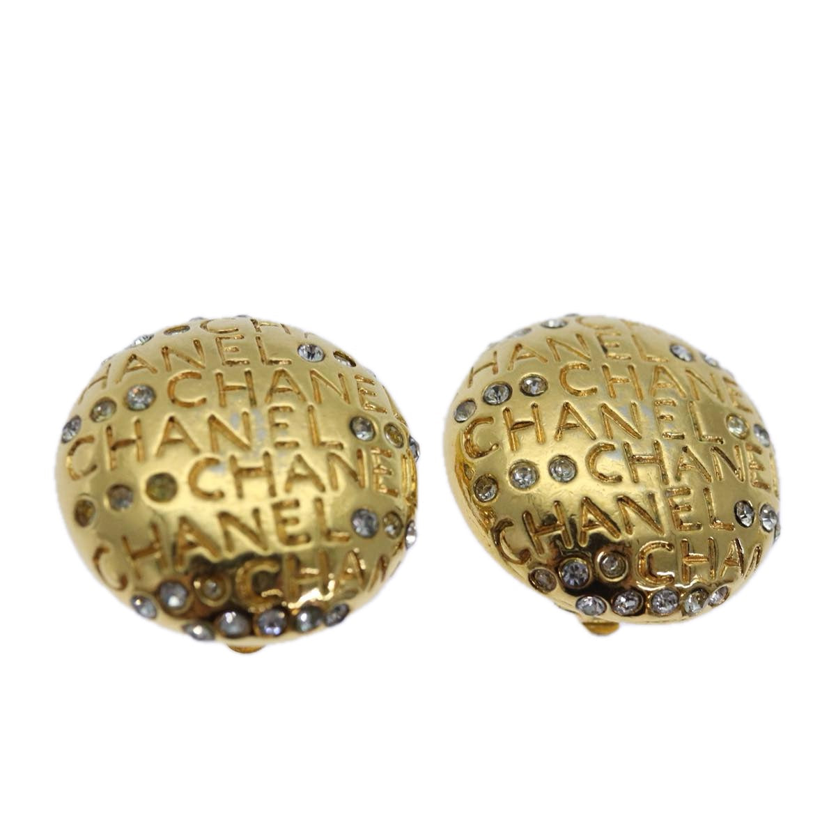 Top Quality Chanel Earring metal Gold CC Auth hk1467