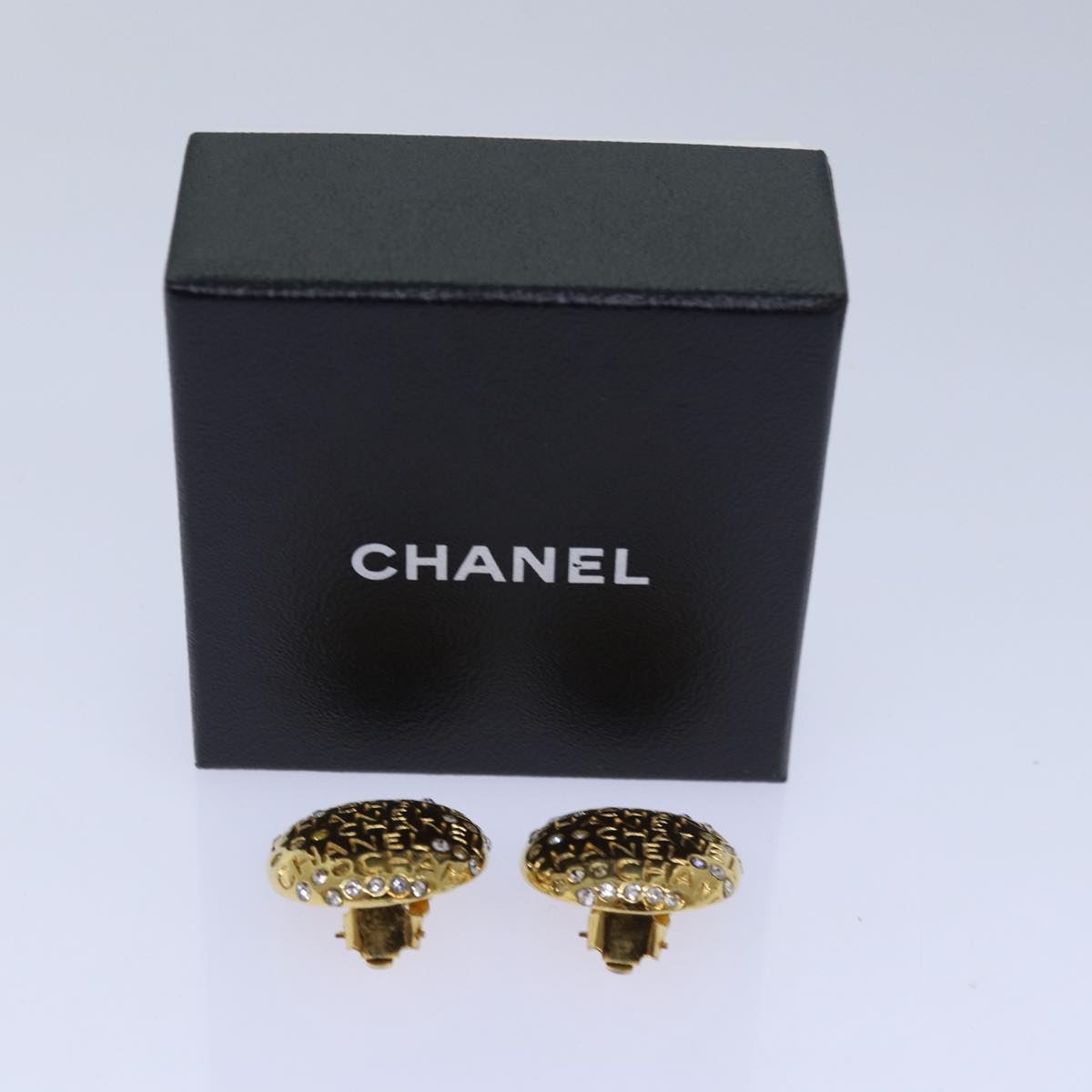 Top Quality Chanel Earring metal Gold CC Auth hk1467