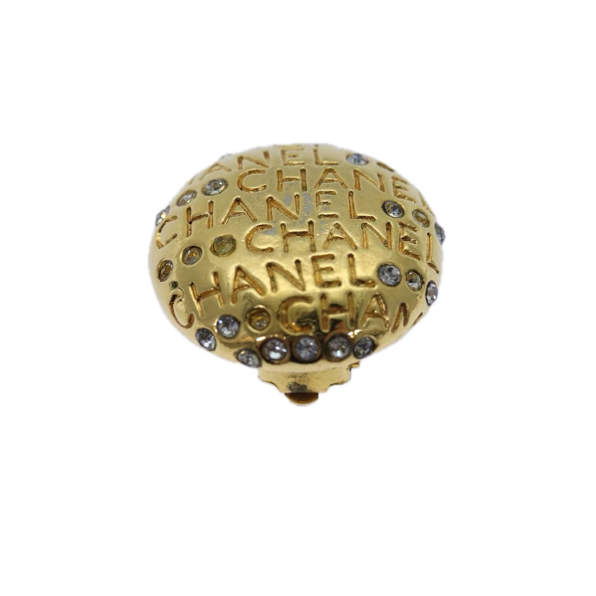 Top Quality Chanel Earring metal Gold CC Auth hk1467