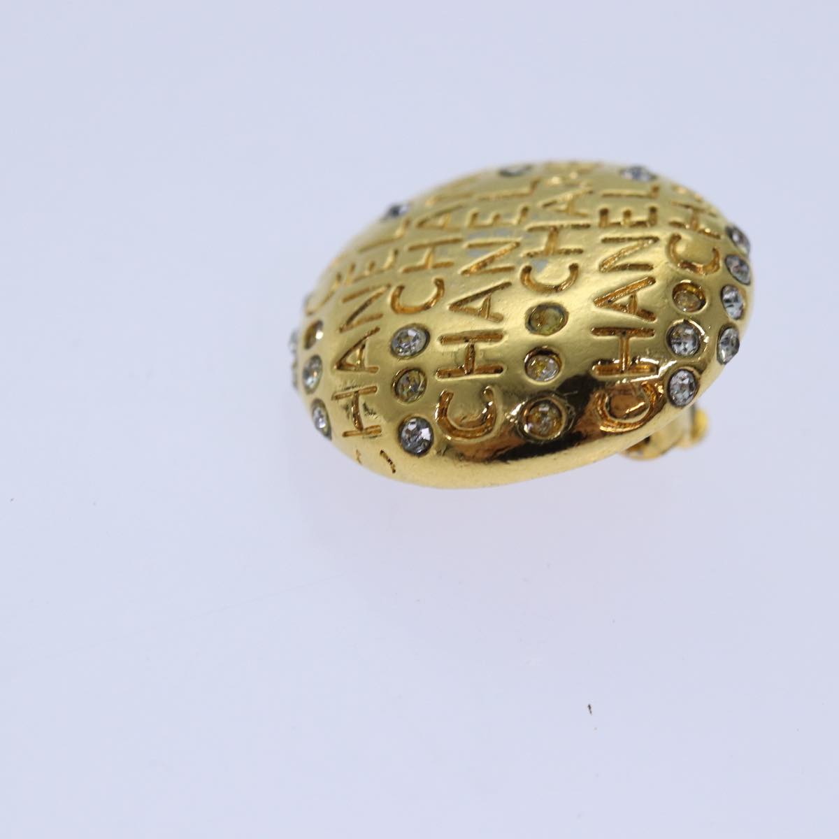 Top Quality Chanel Earring metal Gold CC Auth hk1467