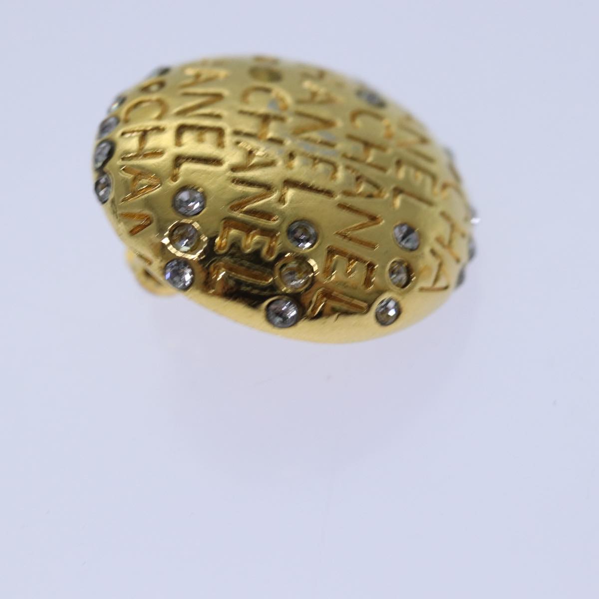 Top Quality Chanel Earring metal Gold CC Auth hk1467