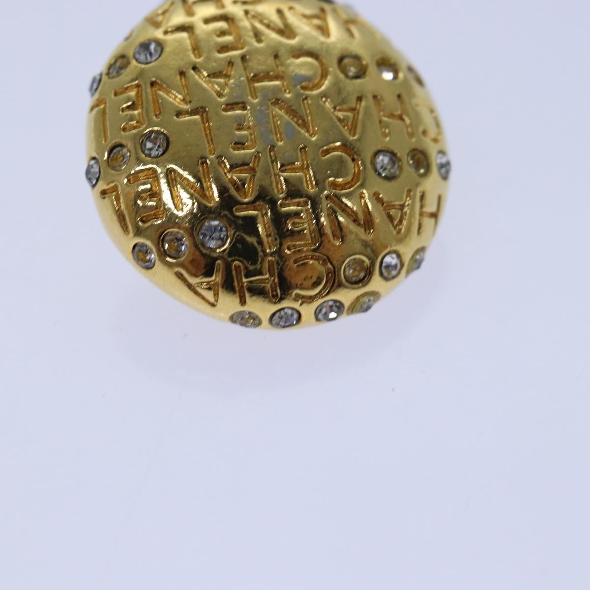 Top Quality Chanel Earring metal Gold CC Auth hk1467