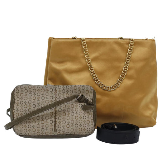 PRADA Celine Luxury Balenciaga  C Macadam Chain Bag Silk Canvas Leather 3Set  hk1475