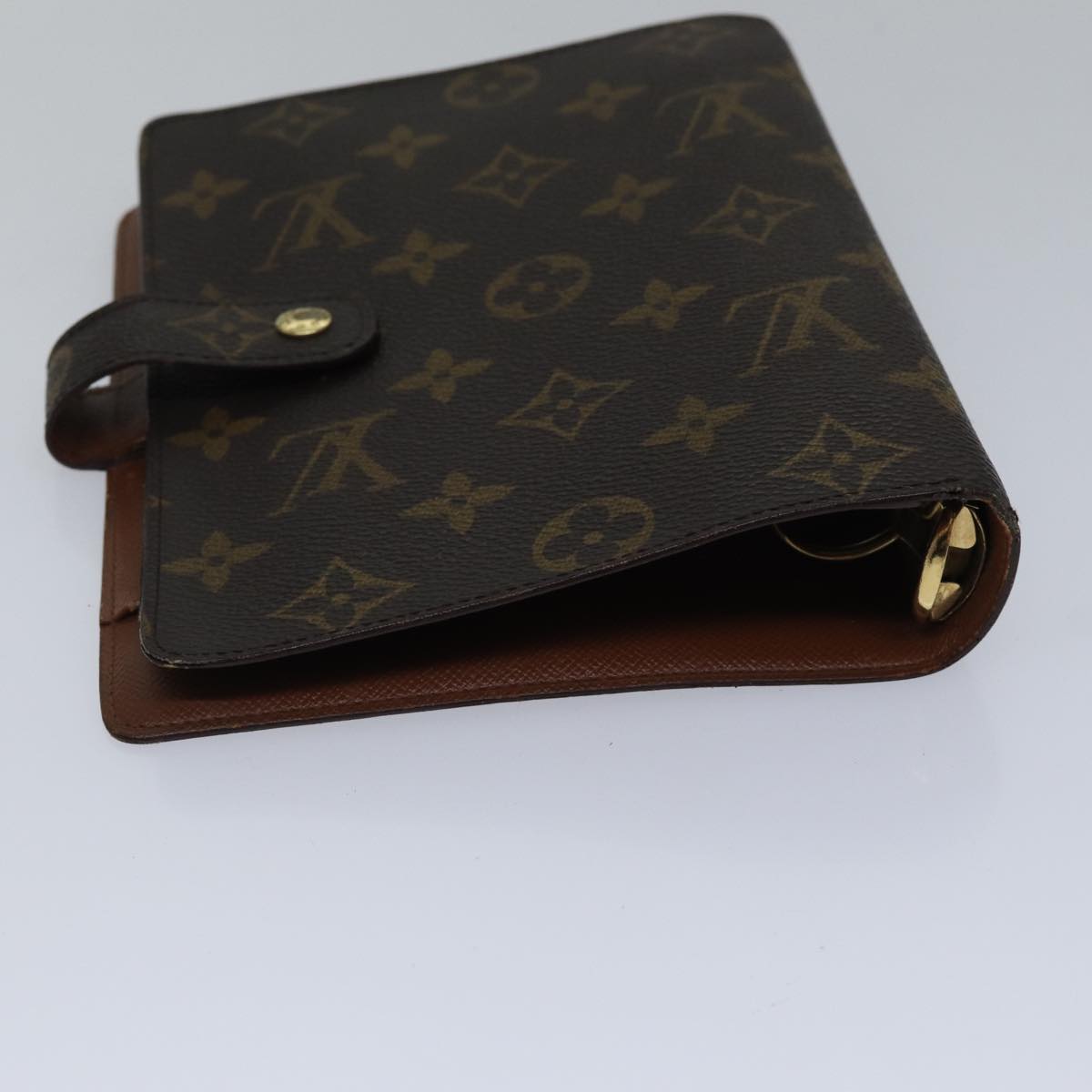 LOUIS VUITTON Monogram Agenda MM Day Planner Cover R20105 LV Auth hk1596