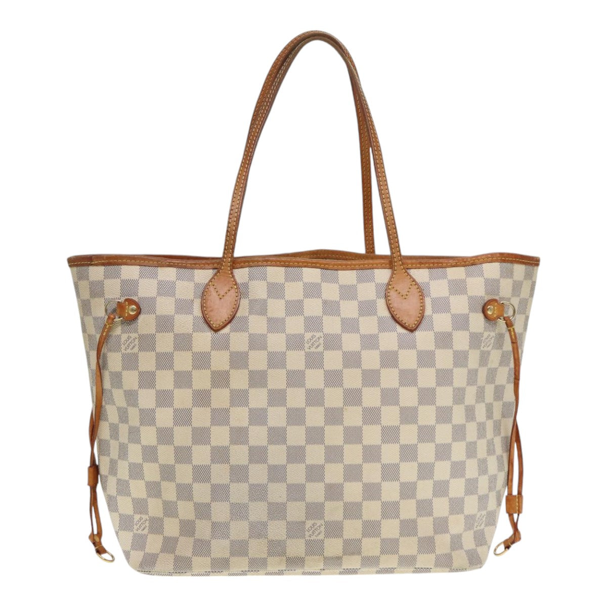 LOUIS VUITTON Damier Azur Neverfull MM Tote Bag N41605 LV Auth hk1644