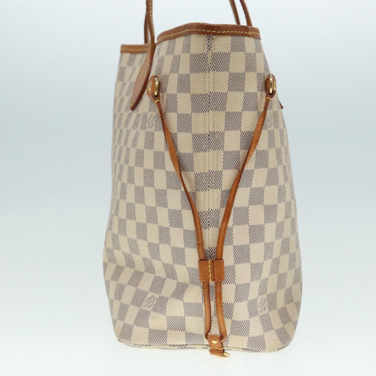 LOUIS VUITTON Damier Azur Neverfull MM Tote Bag N41605 LV Auth hk1644