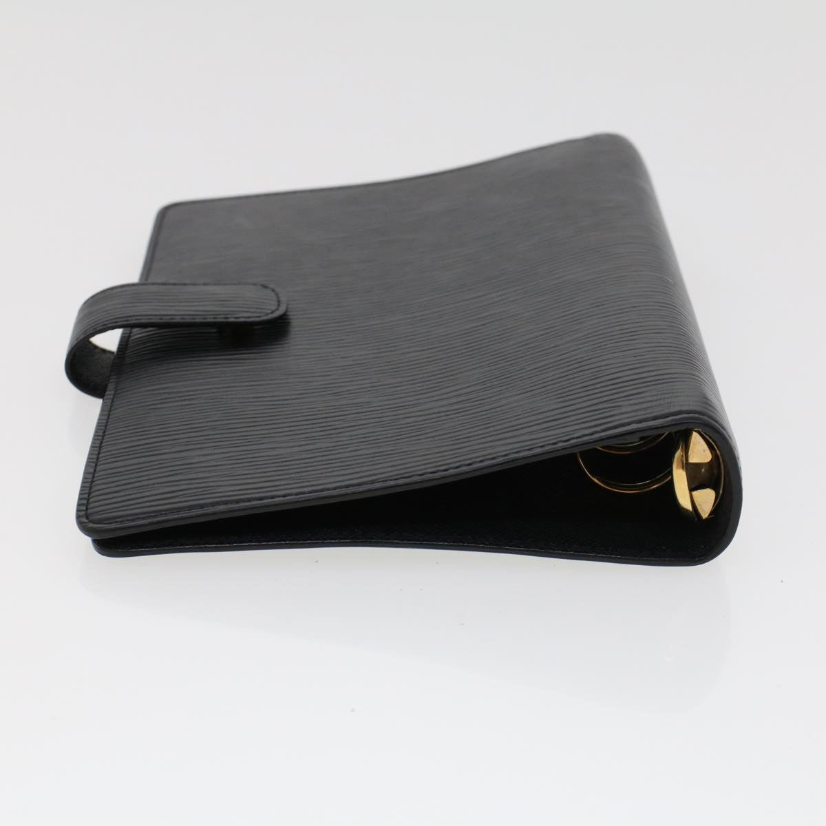 LOUIS VUITTON Epi Agenda MM Day Planner Cover Black R20042 LV Auth hk713