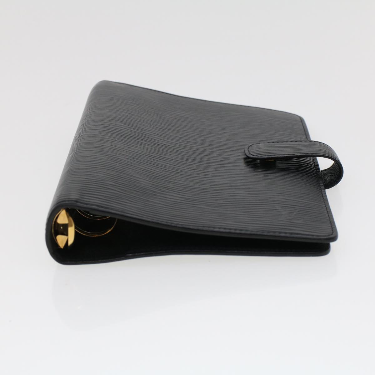 LOUIS VUITTON Epi Agenda MM Day Planner Cover Black R20042 LV Auth hk713