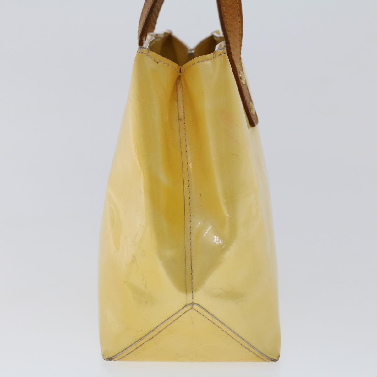 LOUIS VUITTON Monogram Vernis Reade PM Hand Bag Perle M91336 LV Auth hk740