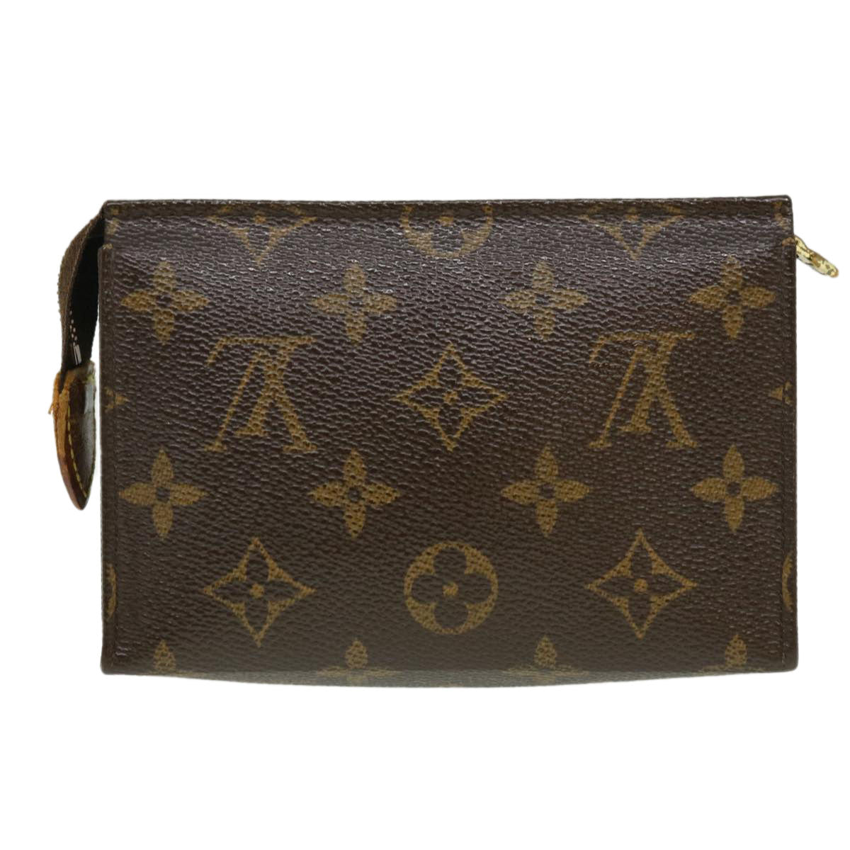 LOUIS VUITTON Monogram Poche Toilette 15 Pouch M47546 LV Auth hs1345