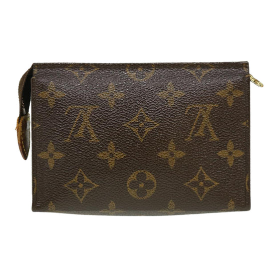 LOUIS VUITTON Monogram Poche Toilette 15 Pouch M47546 LV Auth hs1345