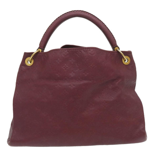 LOUIS VUITTON Monogram Empreinte Artsy MM Shoulder Bag Purple M94047 Auth hs786A