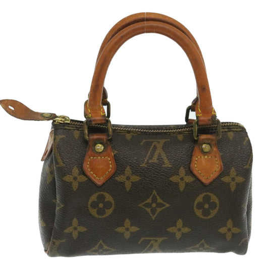 LOUIS VUITTON Monogram Mini Speedy Hand Bag M41534 LV Auth hs787